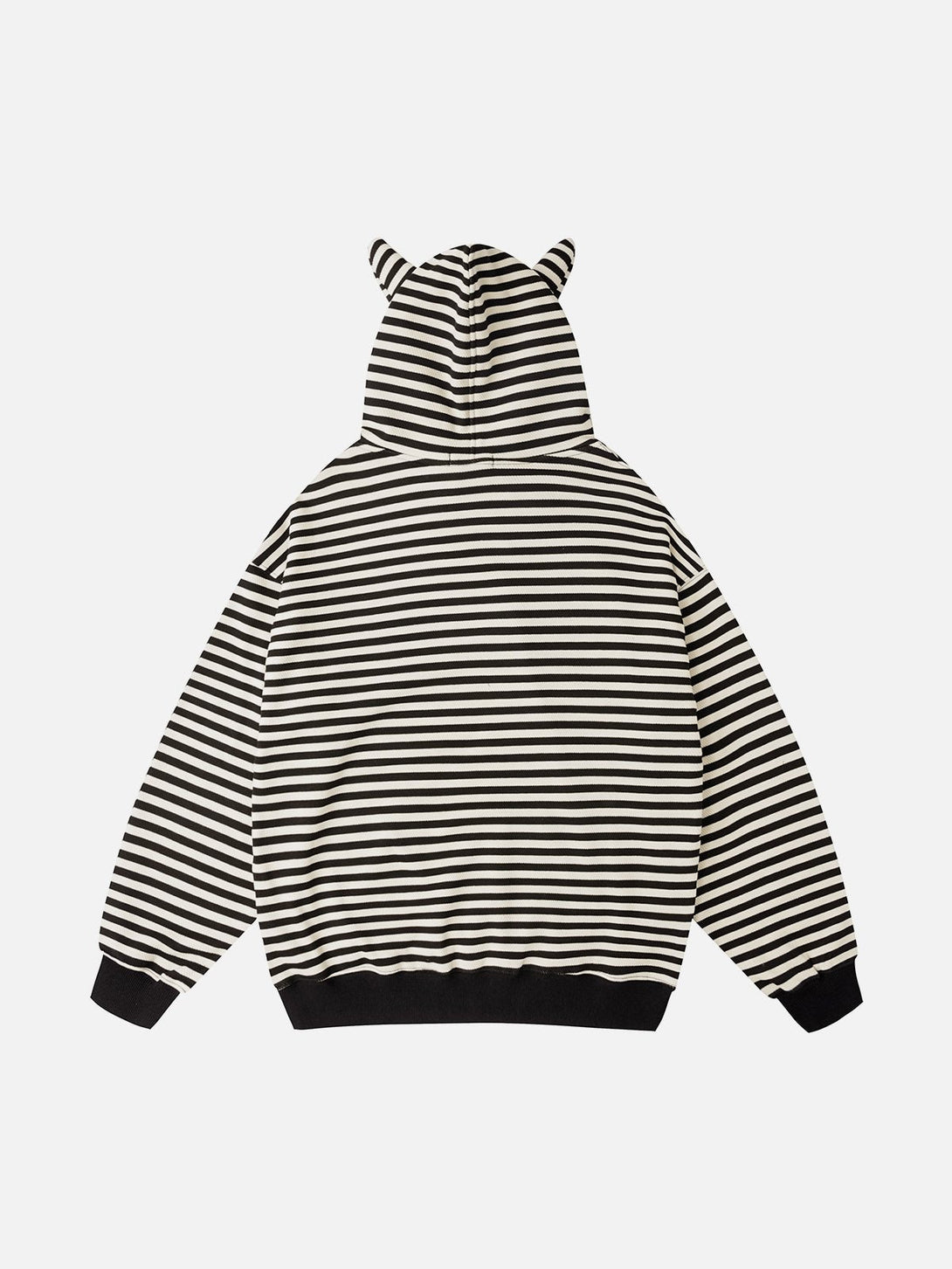 AlanBalen® - Embroidered Striped Zipper Hoodie AlanBalen