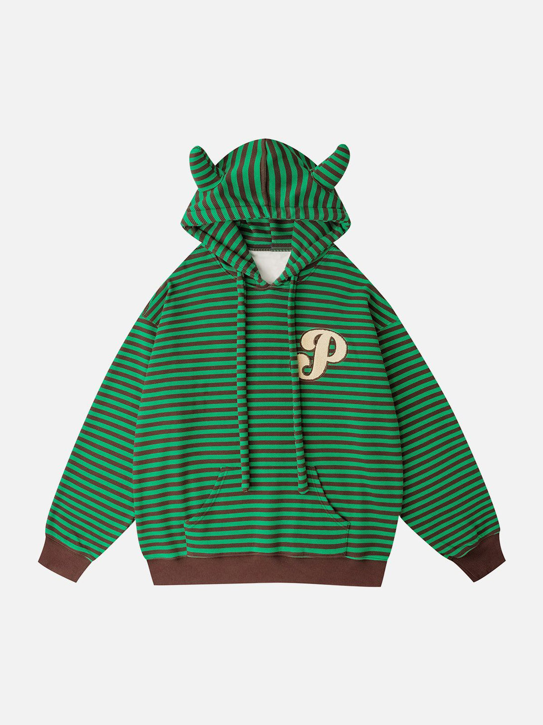 AlanBalen® - Embroidered Striped Zipper Hoodie AlanBalen