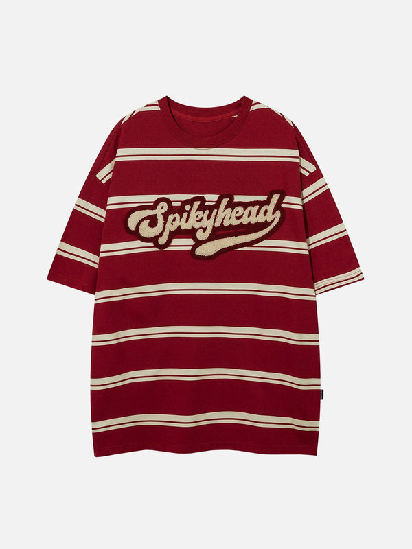 AlanBalen® - Embroidered Stripes Tee AlanBalen