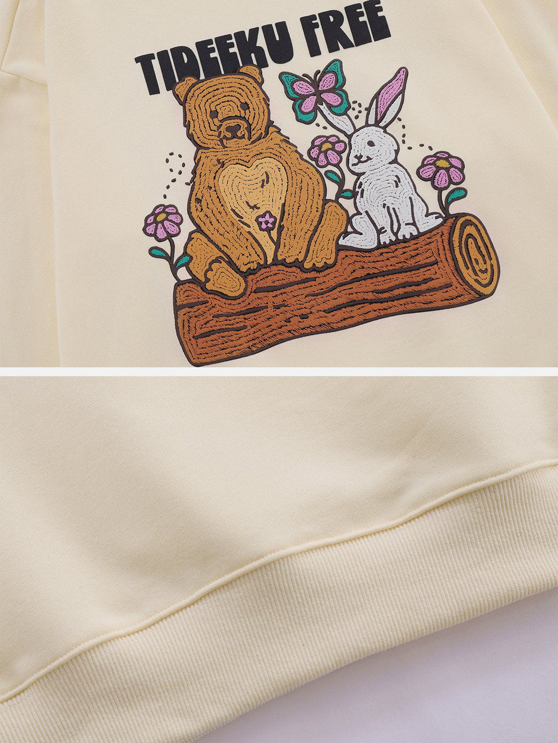 AlanBalen® - Embroidery Bear Rabbit Sweatshirt AlanBalen