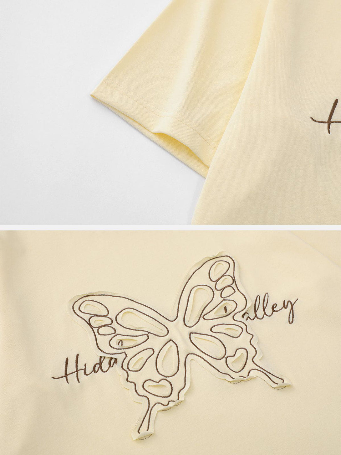 AlanBalen® - Embroidery Butterfly Tee AlanBalen