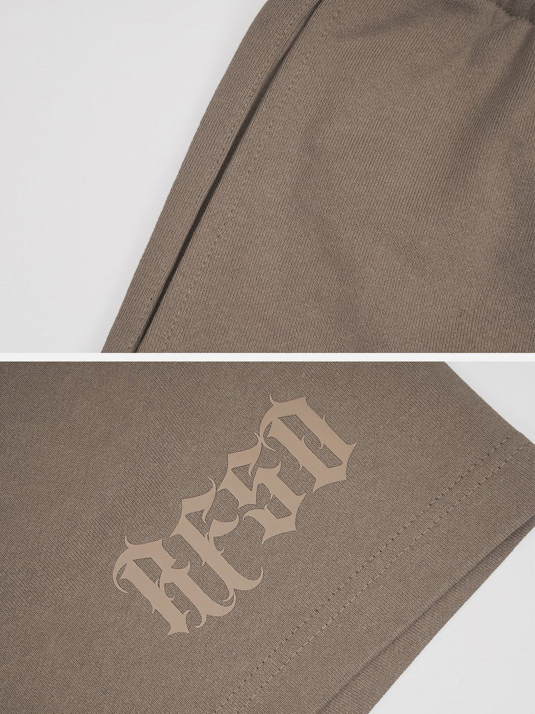 AlanBalen® - Embroidery Gothic Letter Drawstring Shorts AlanBalen