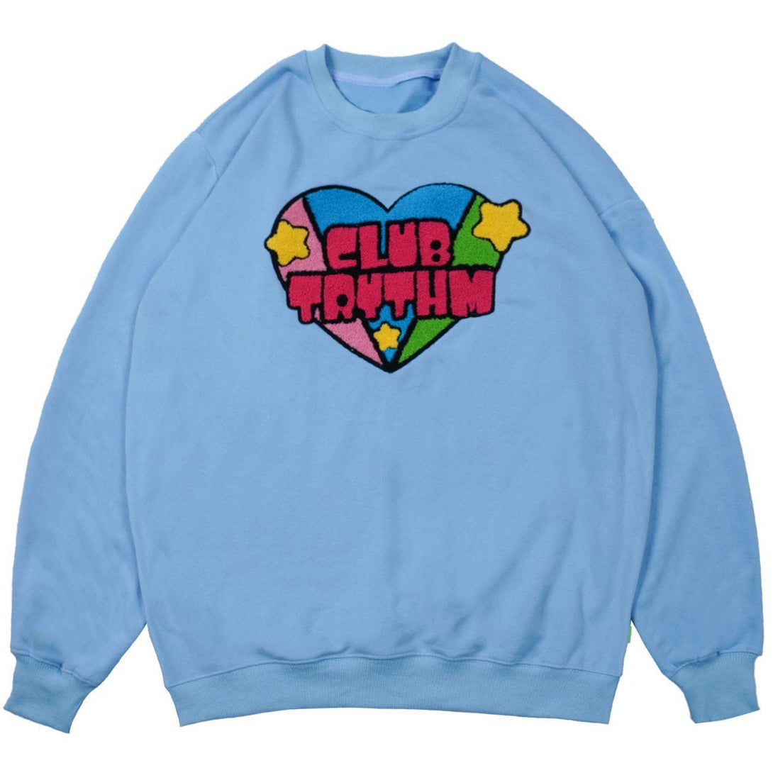 AlanBalen® - Embroidery Heart Sweatshirt AlanBalen