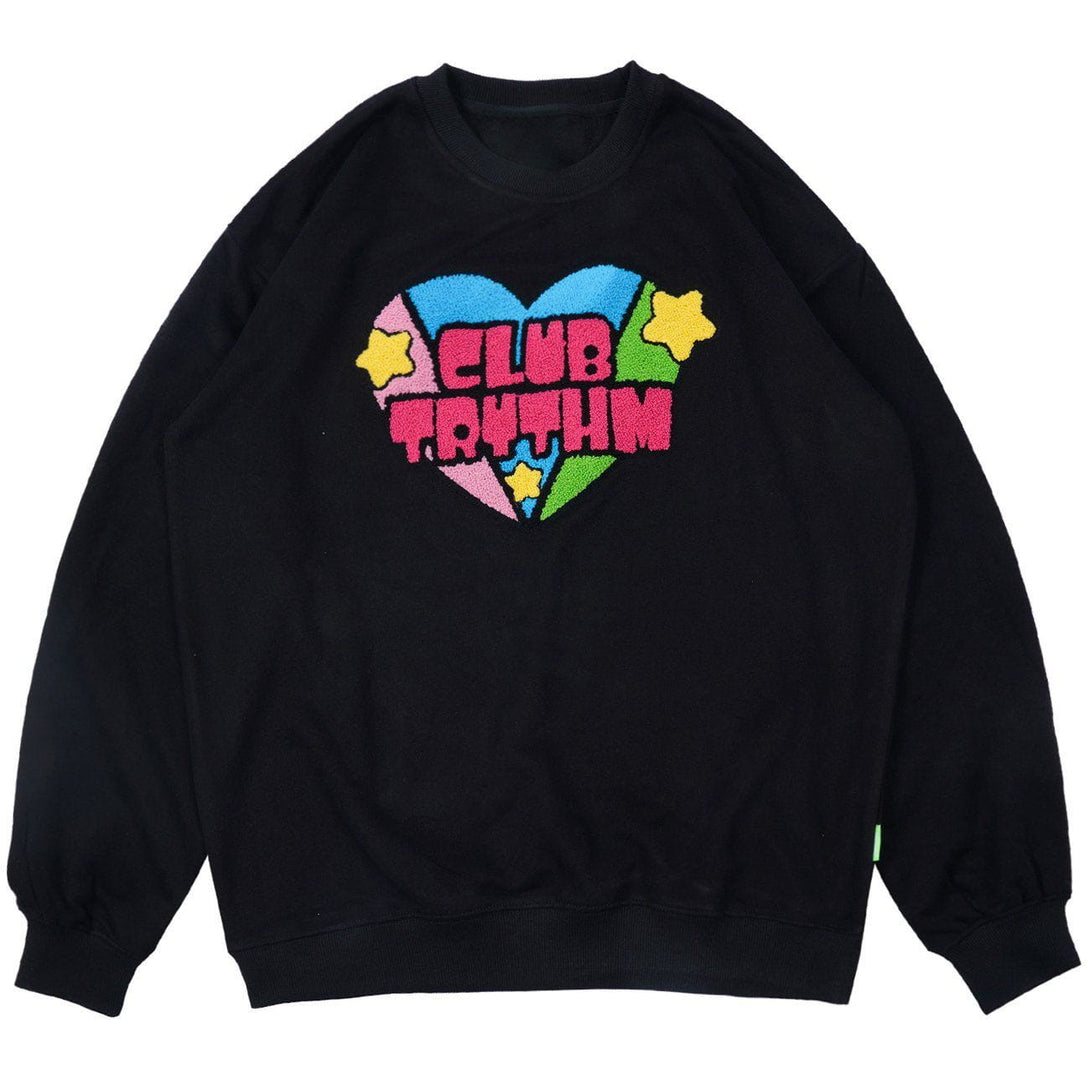 AlanBalen® - Embroidery Heart Sweatshirt AlanBalen