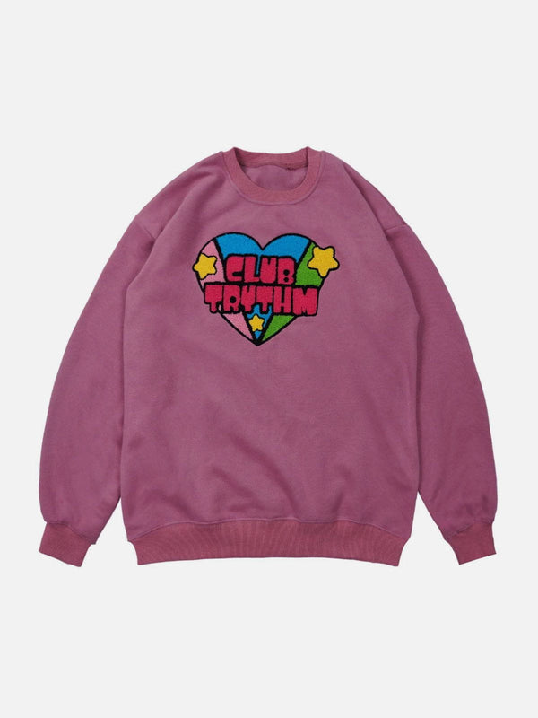 AlanBalen® - Embroidery Heart Sweatshirt AlanBalen