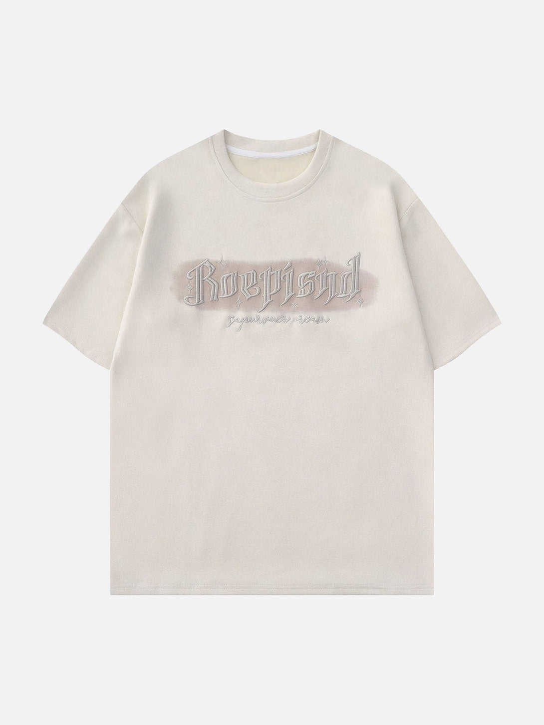 AlanBalen® - Embroidery Letter Doodle Graphic Tee AlanBalen