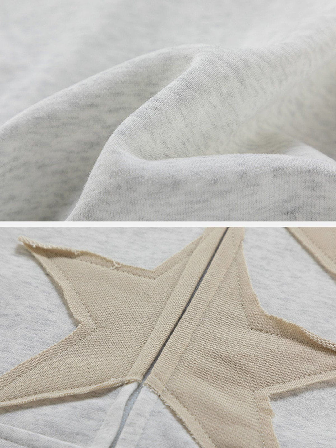 AlanBalen® - Embroidery Star Zip Up Hoodie AlanBalen