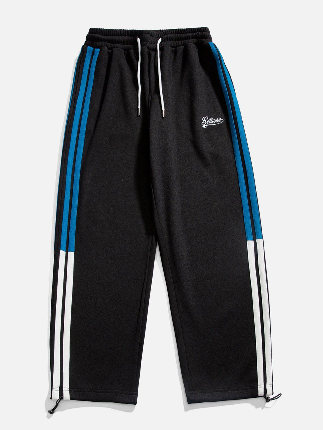 AlanBalen® - Embroidery Stripe Patchwork Sweatpants AlanBalen