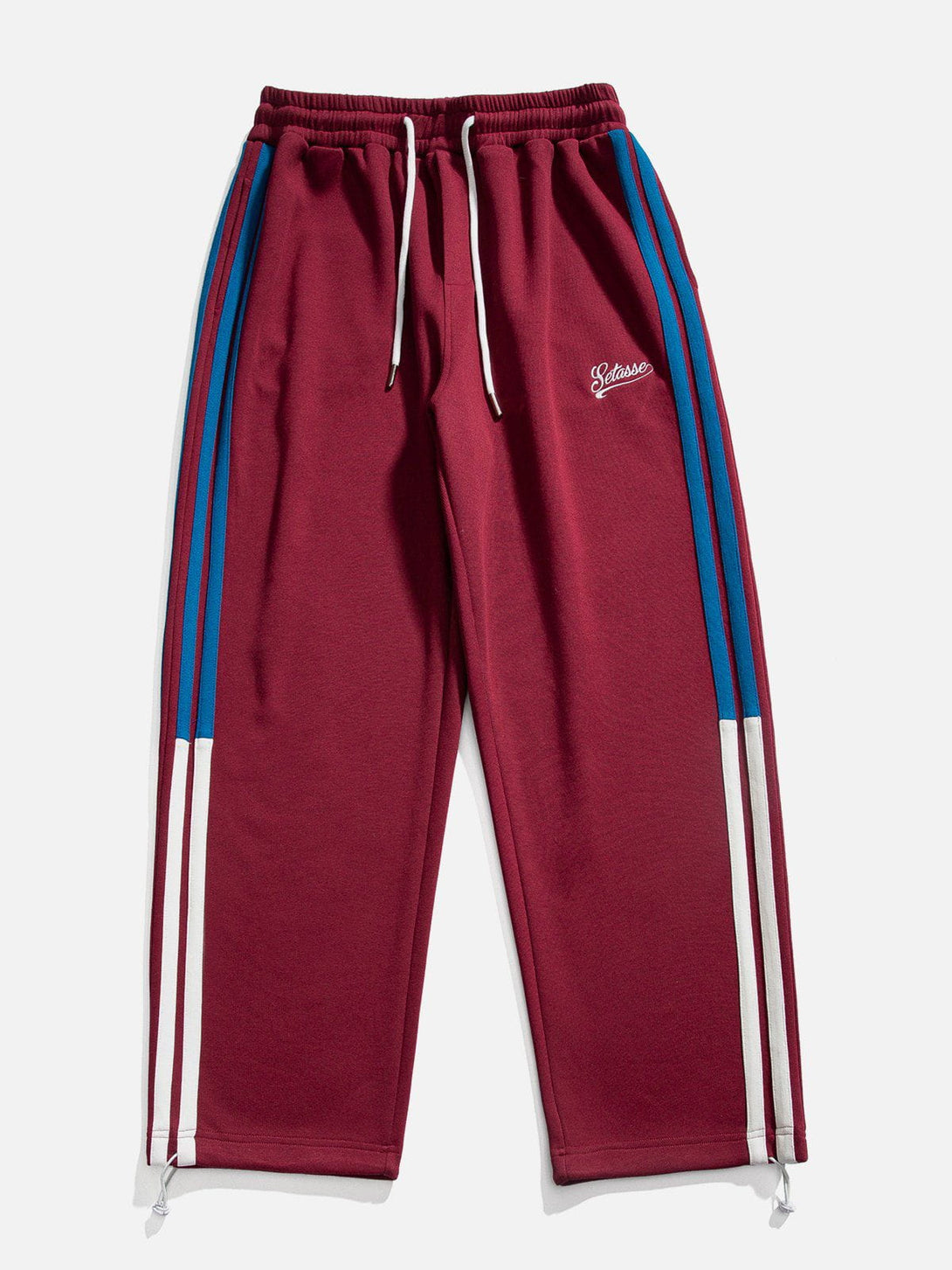 AlanBalen® - Embroidery Stripe Patchwork Sweatpants AlanBalen