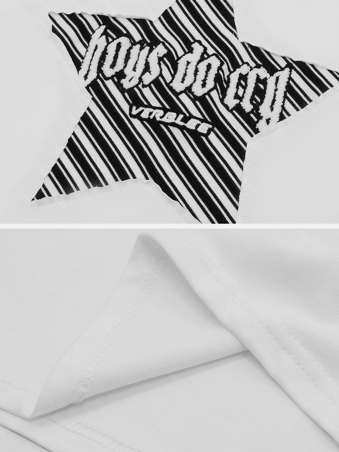AlanBalen® - Embroidery Stripe Star Tee AlanBalen