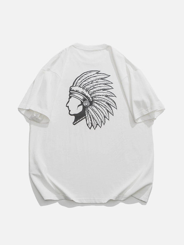 AlanBalen® - Ethnic Dress Portrait Print Tee AlanBalen