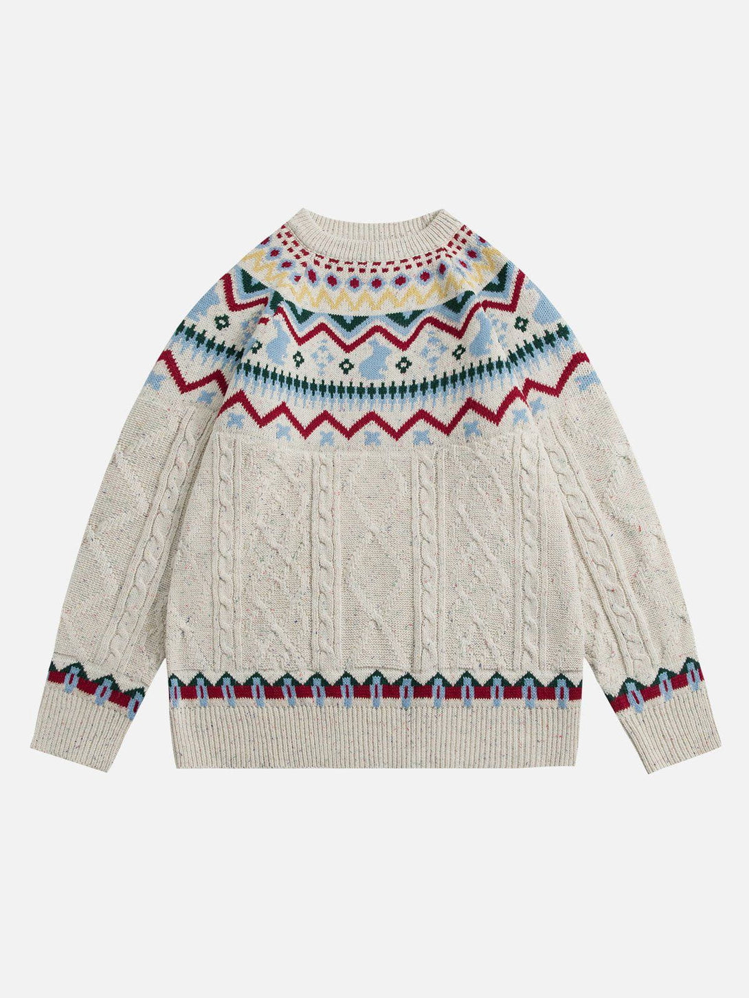 AlanBalen® - Fair Isle Knitted Sweater AlanBalen