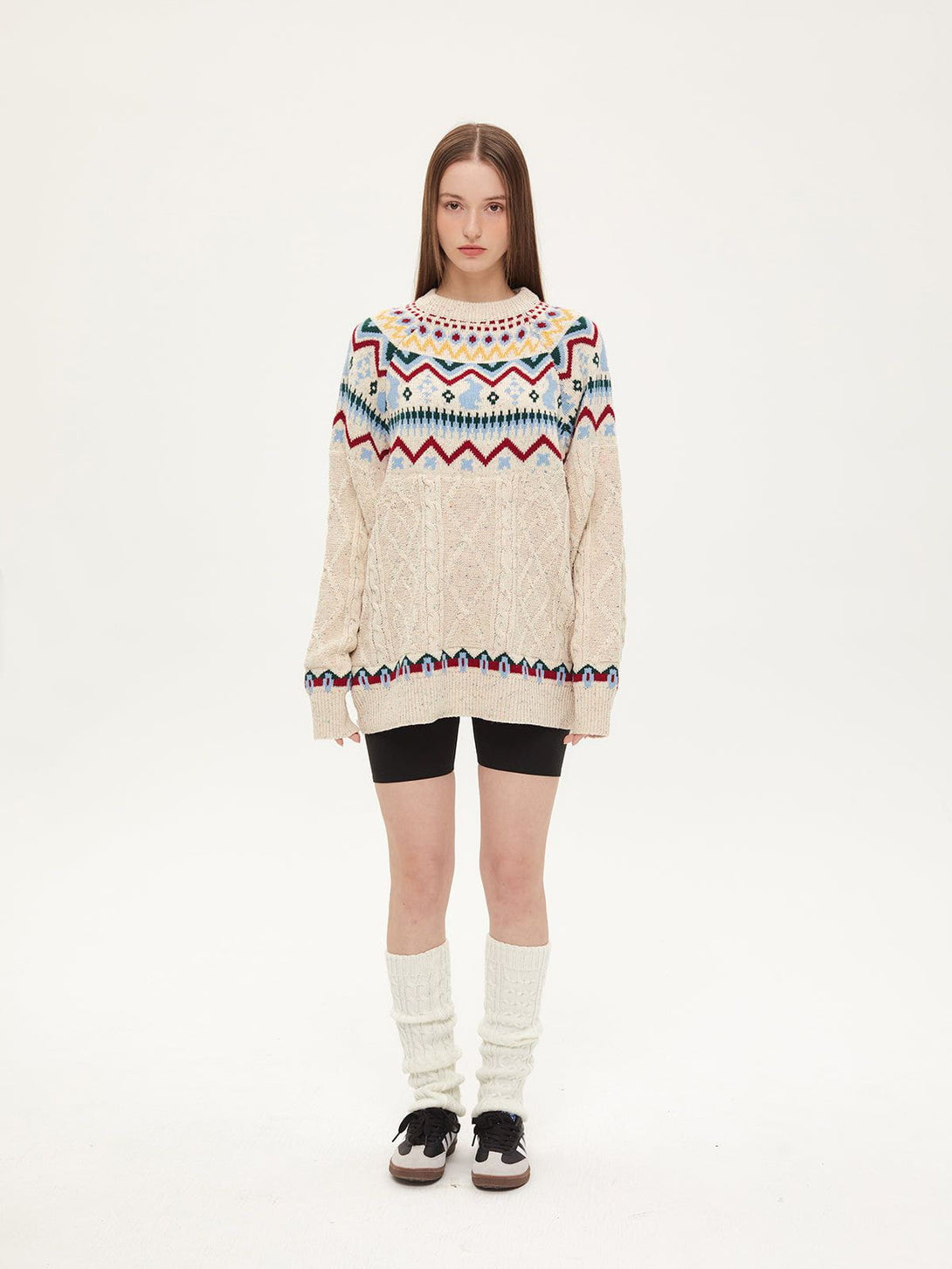 AlanBalen® - Fair Isle Knitted Sweater AlanBalen