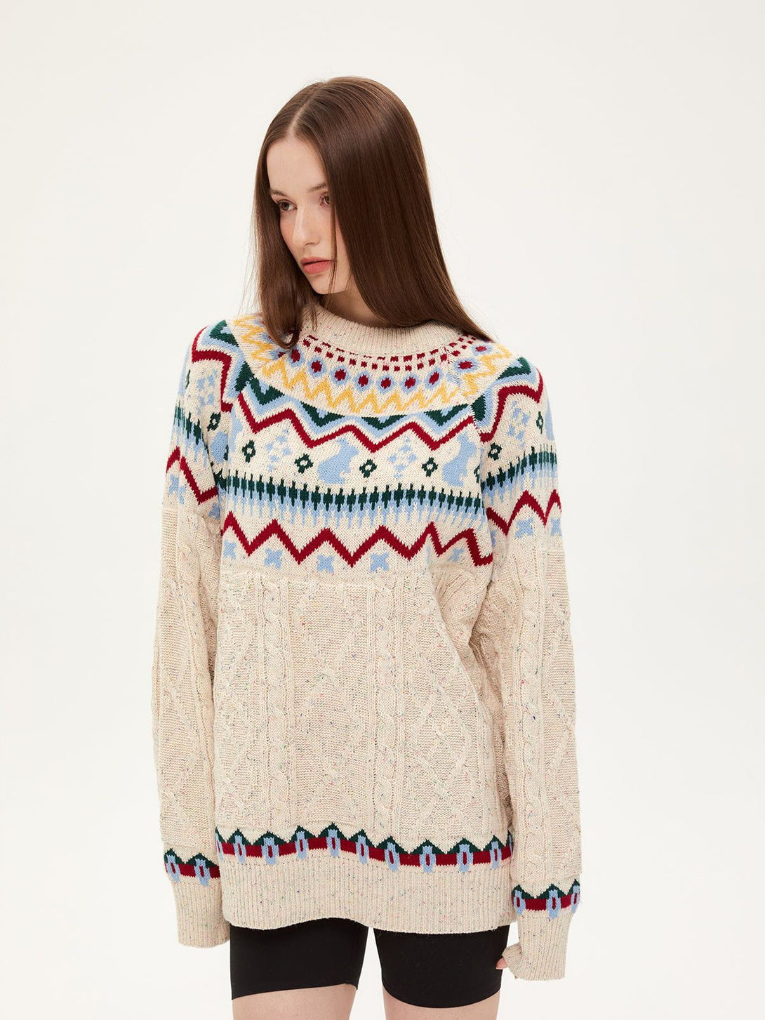 AlanBalen® - Fair Isle Knitted Sweater AlanBalen