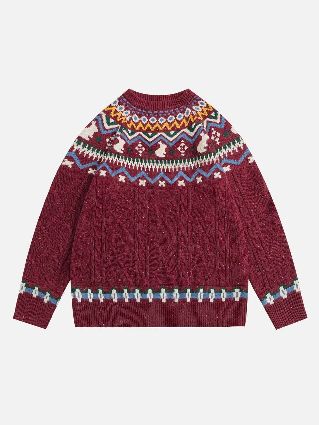 AlanBalen® - Fair Isle Knitted Sweater AlanBalen