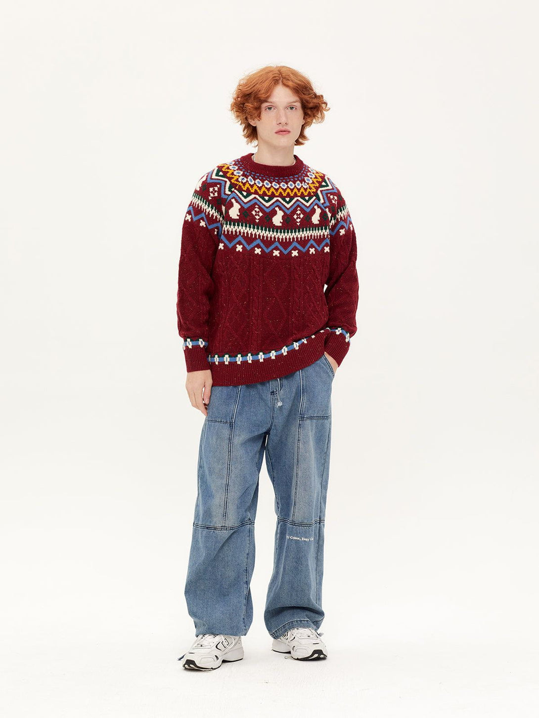 AlanBalen® - Fair Isle Knitted Sweater AlanBalen