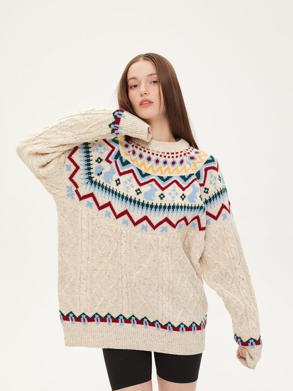 AlanBalen® - Fair Isle Knitted Sweater AlanBalen