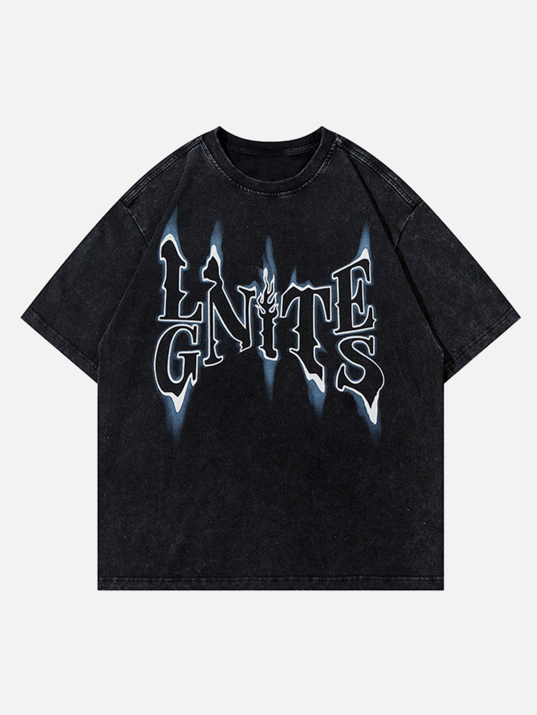 AlanBalen® - Flame Font Print Tee AlanBalen