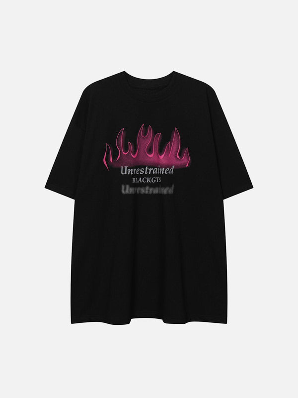 AlanBalen® - Flame Graffiti Graphic Tee AlanBalen