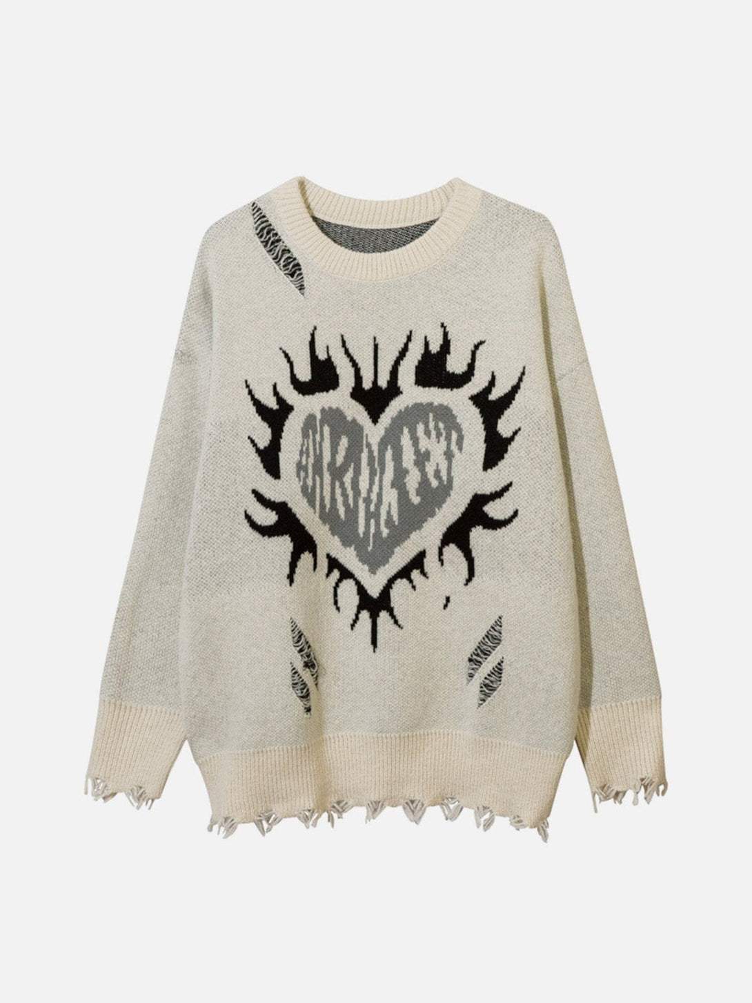 AlanBalen® - Flame Heart Jacquard Sweater AlanBalen