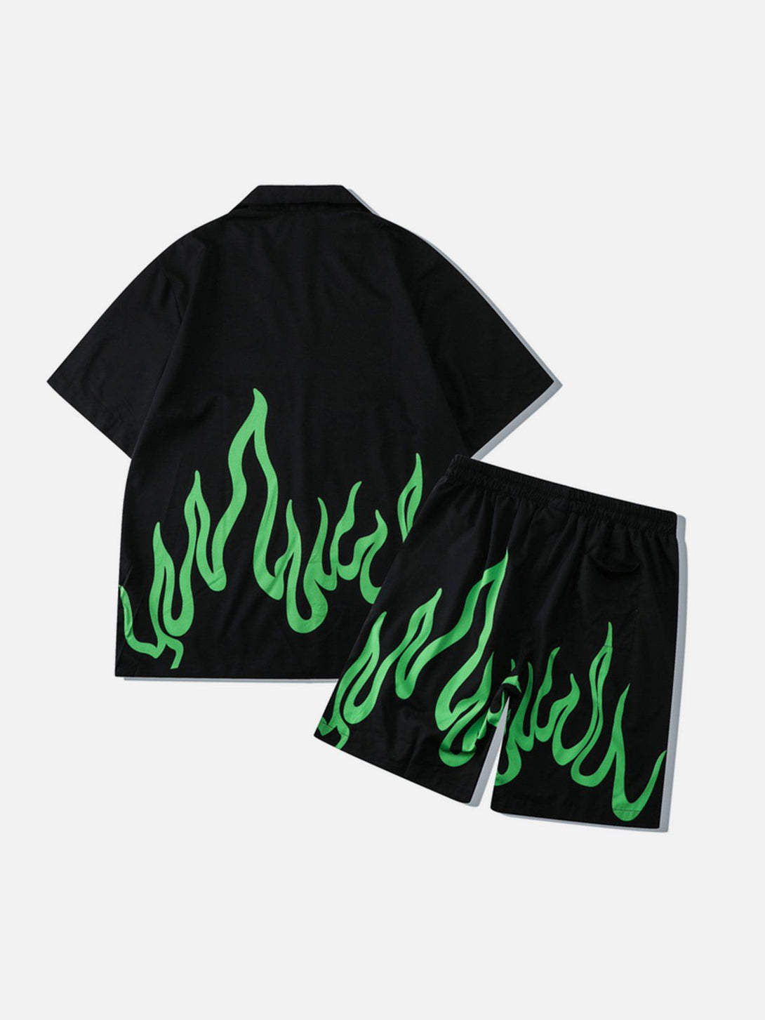 AlanBalen® - Flame Print Shorts AlanBalen