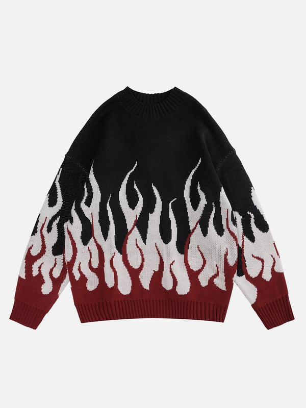 AlanBalen® - Flame Print Sweater AlanBalen