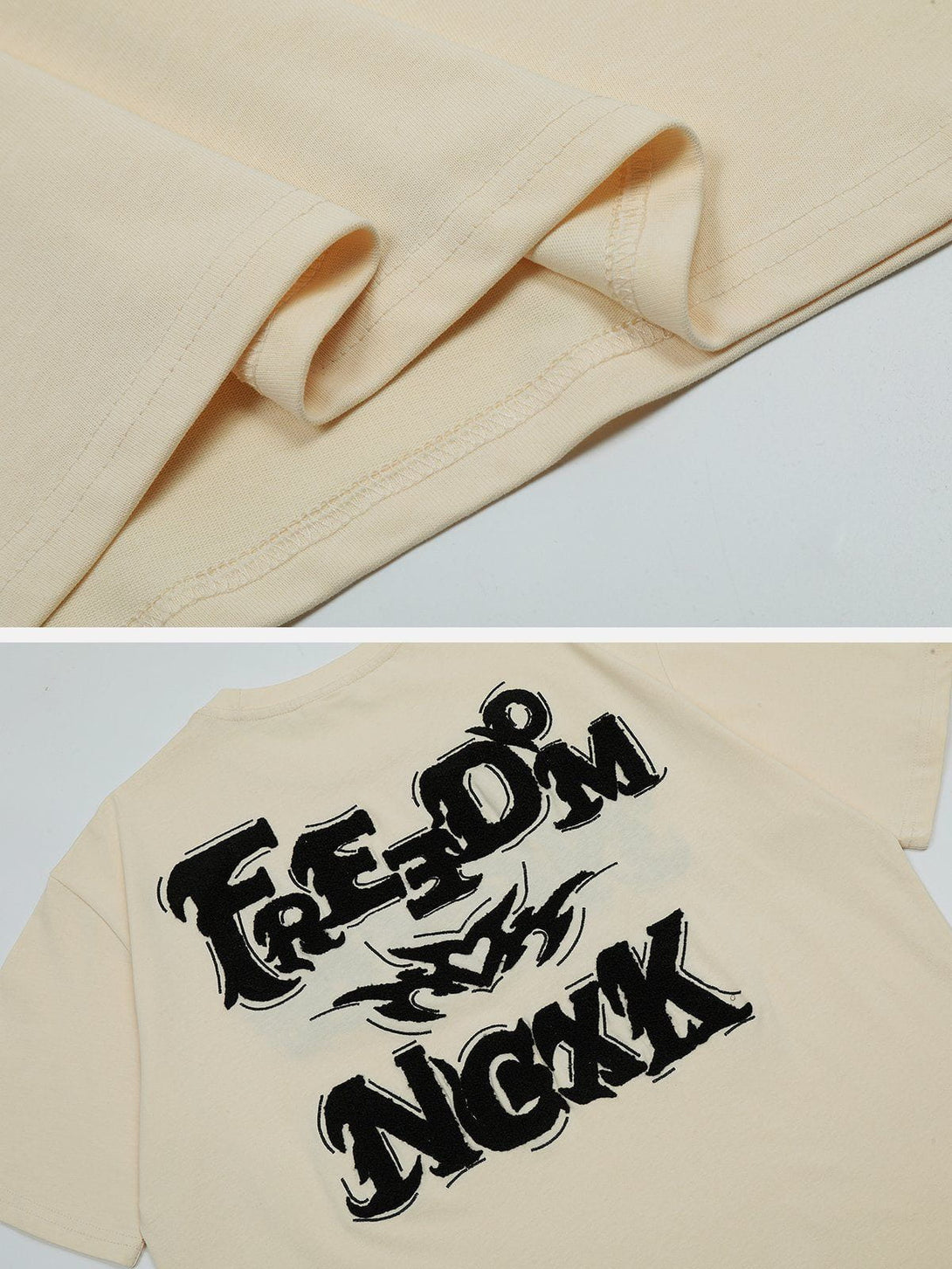 AlanBalen® - Flock Letter Tee AlanBalen