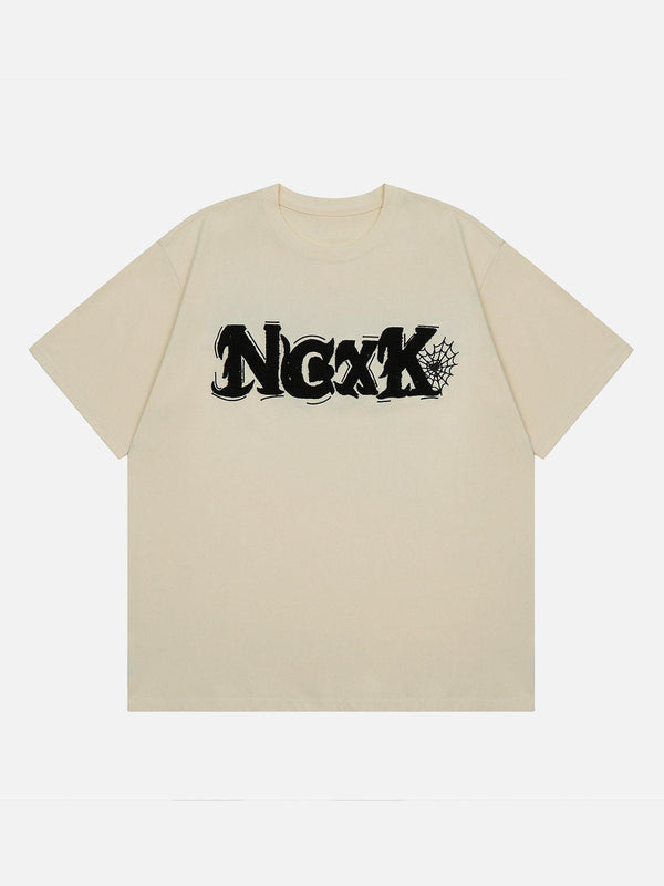 AlanBalen® - Flock Letter Tee AlanBalen