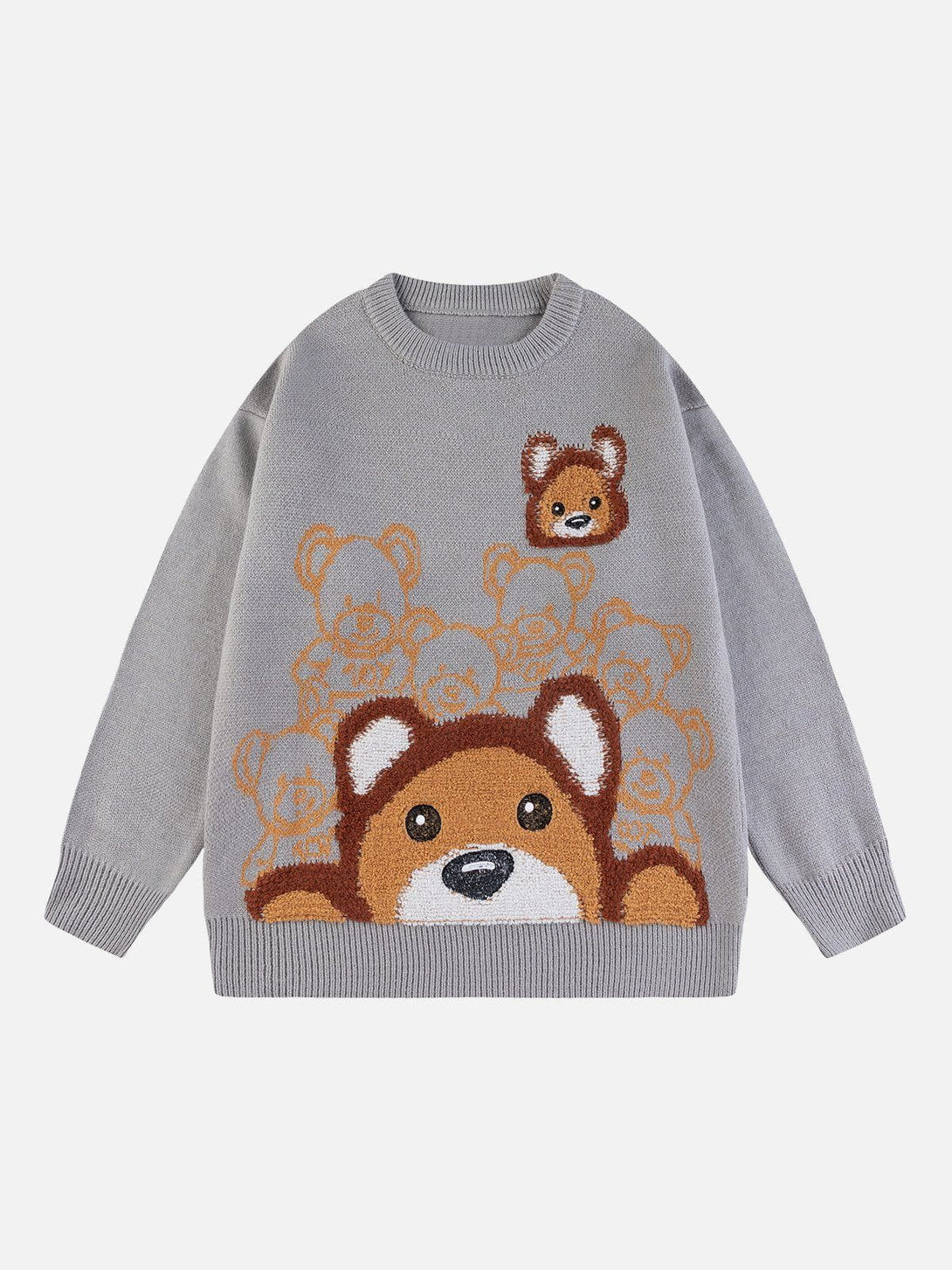 AlanBalen® - Flocked Bear Sweater AlanBalen