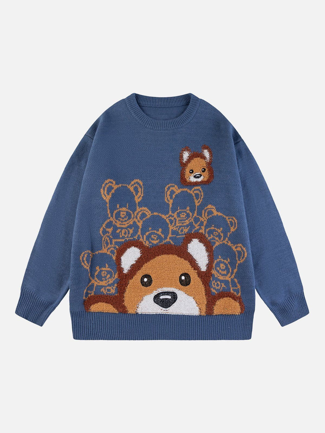 AlanBalen® - Flocked Bear Sweater AlanBalen