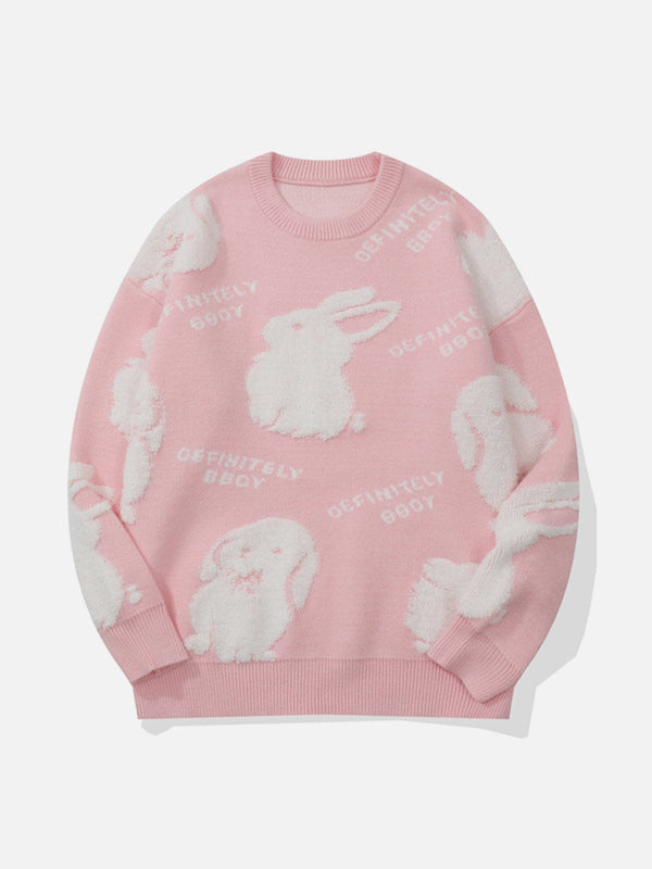 AlanBalen® - Flocked Rabbit Sweater AlanBalen