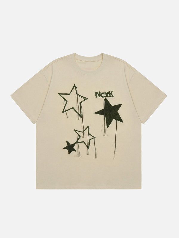 AlanBalen® - Flocked Star Tassel Tee AlanBalen