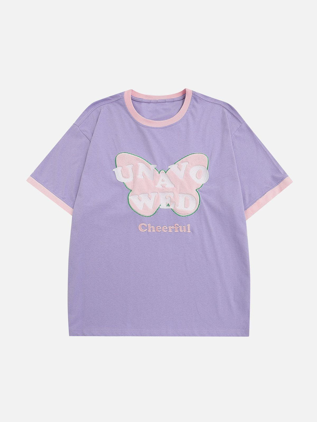 AlanBalen® - Flocking Butterfly Embroidery Tee AlanBalen