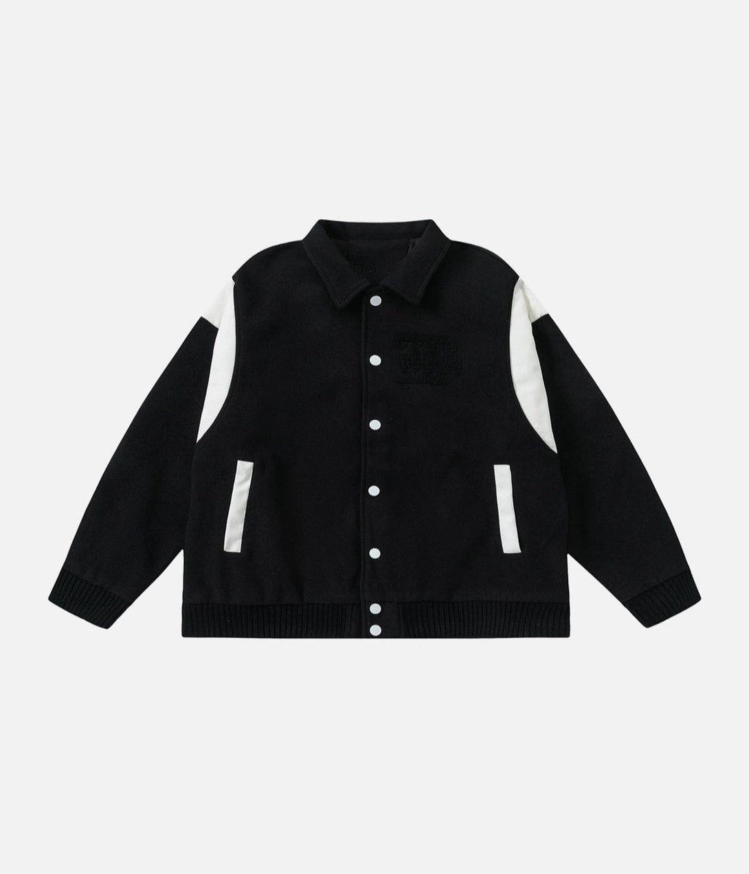 AlanBalen® - Flocking Letters Tweed Varsity Jacket AlanBalen