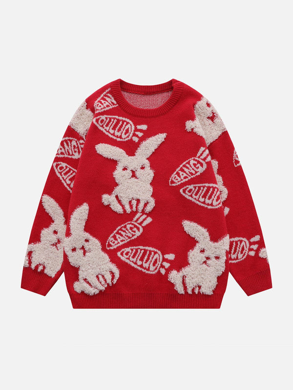 AlanBalen® - Flocking Rabbit Knit Sweater AlanBalen