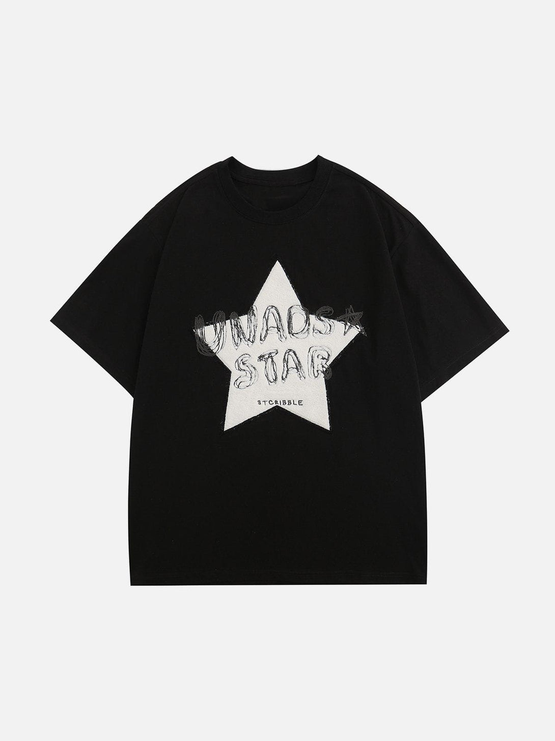 AlanBalen® - Flocking Star Embroidery Tee AlanBalen