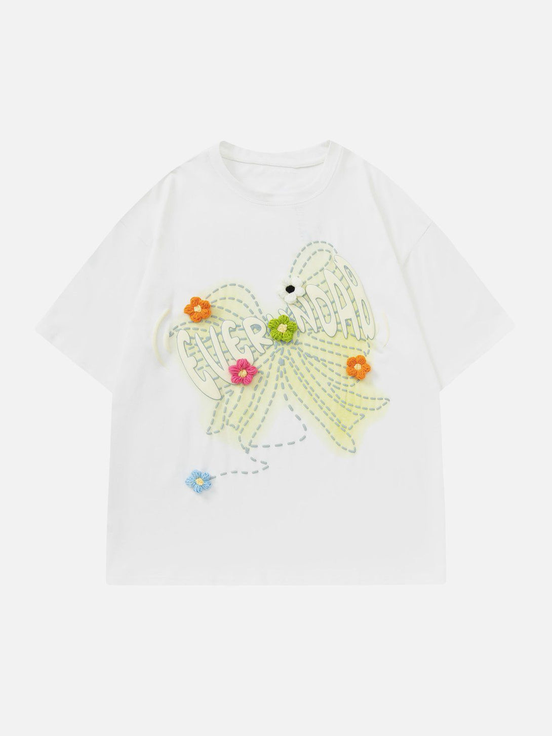 AlanBalen® - Flower 3D Dimensional Design Tee AlanBalen