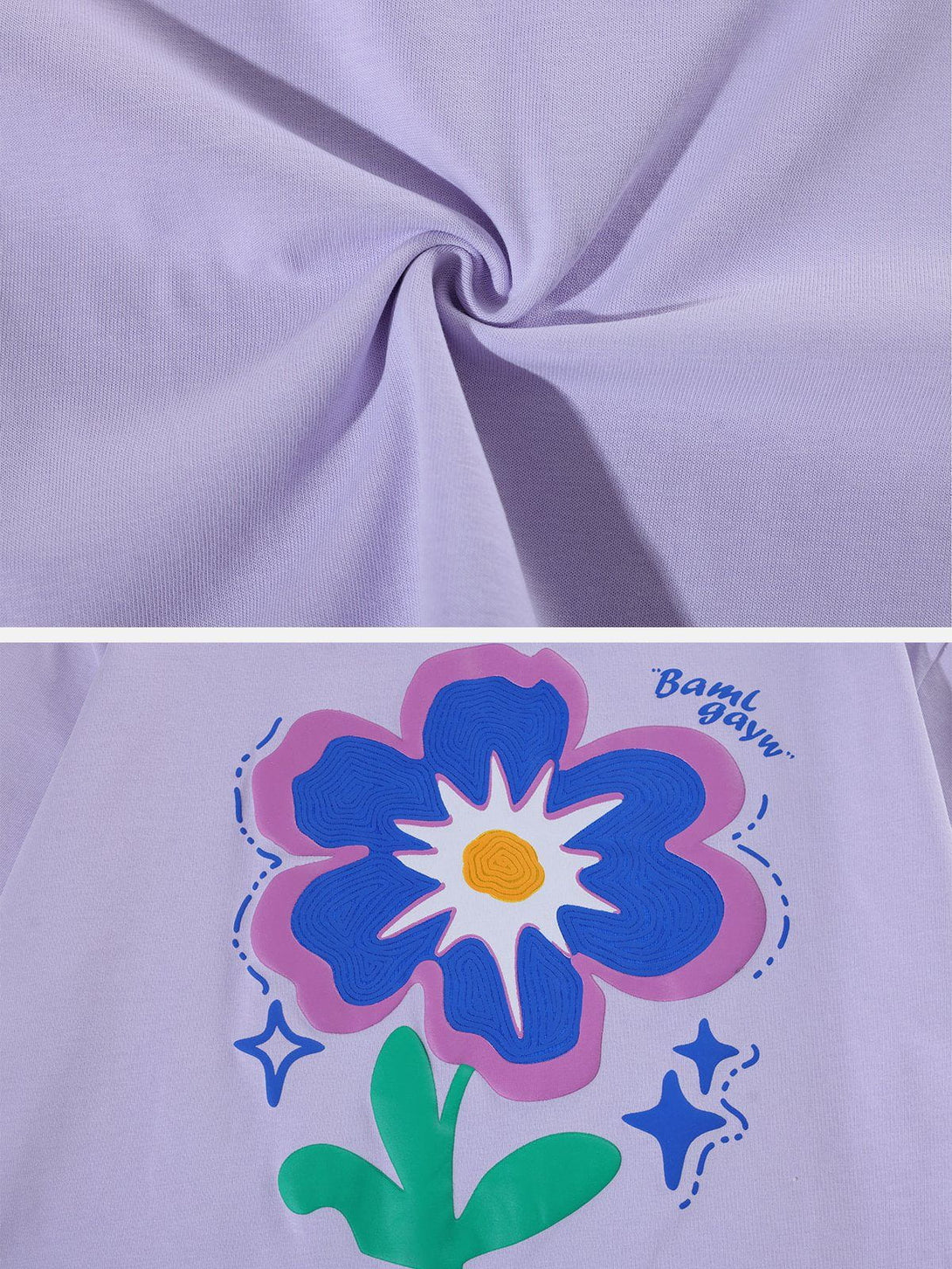 AlanBalen® - Flower Foam Embroidery Tee AlanBalen