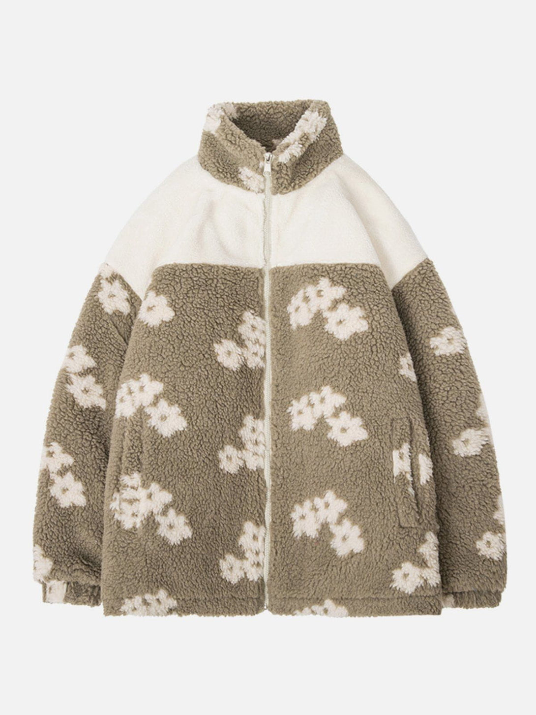 AlanBalen® - Flowers Sherpa Coat AlanBalen