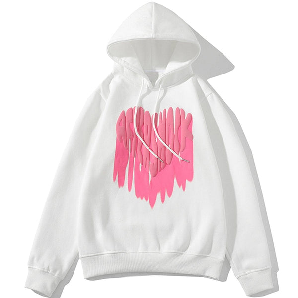 AlanBalen® - Foam Heart Print Hoodie AlanBalen