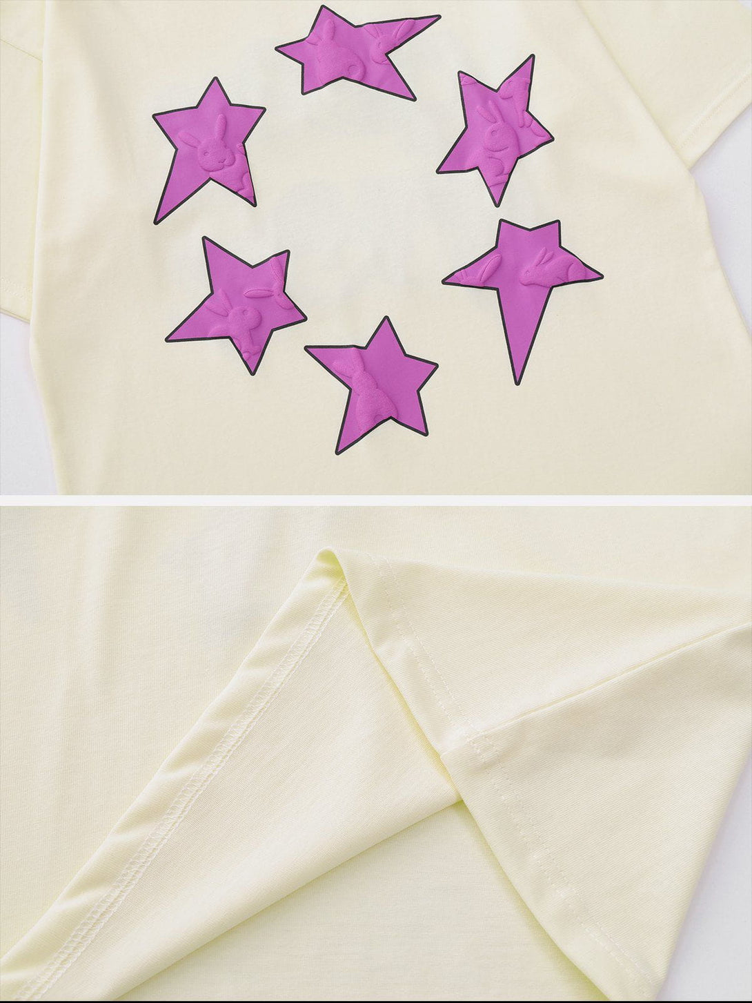 AlanBalen® - Foam Printing Star Print Tee AlanBalen