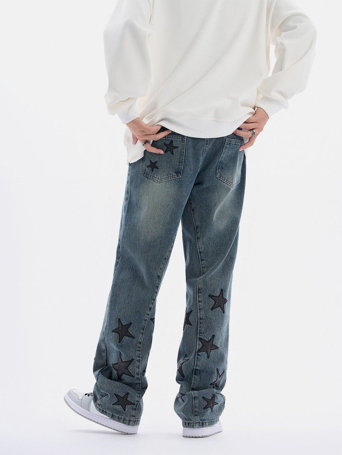 AlanBalen® - Foot Mouth Star Jeans [���] AlanBalen