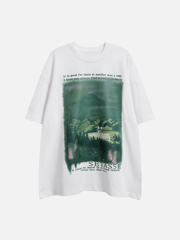 AlanBalen® - Forest House Print Tee AlanBalen