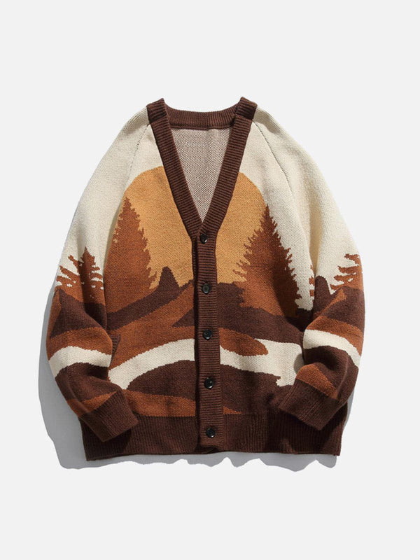 AlanBalen® - Forest Sunrise Cardigan AlanBalen