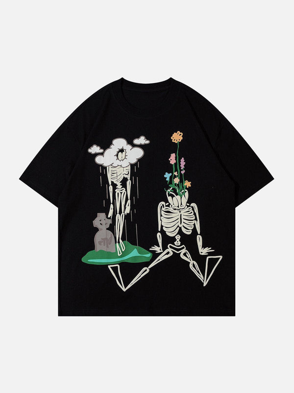 AlanBalen® - Fun Skull Print Tee AlanBalen