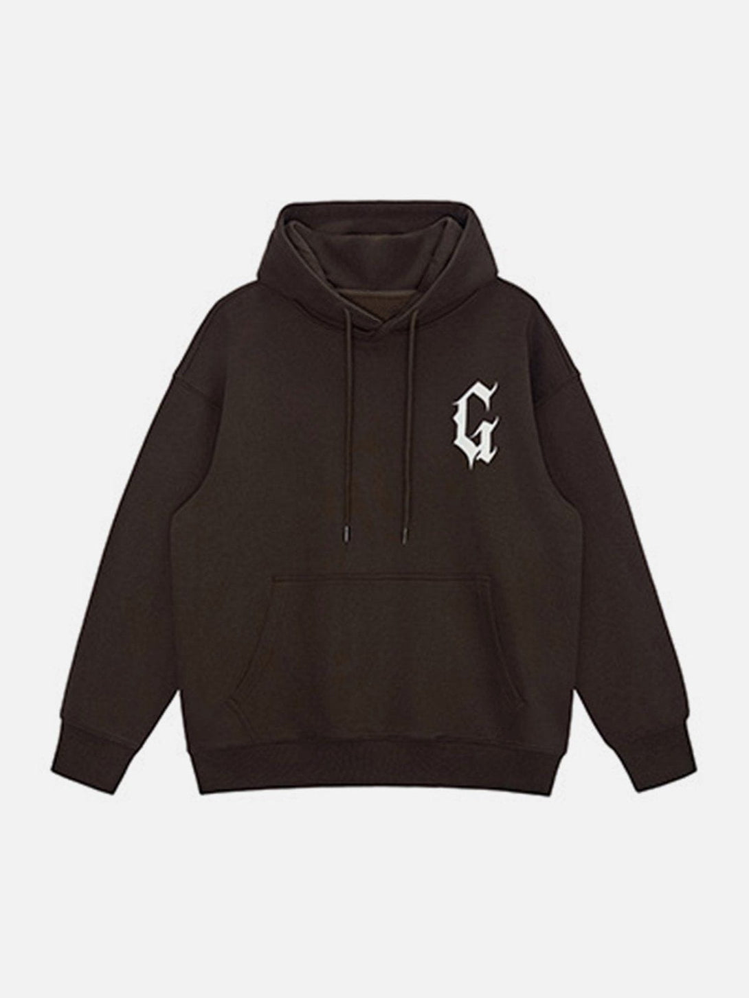 AlanBalen® - G Gothic Letter Print Hoodie AlanBalen