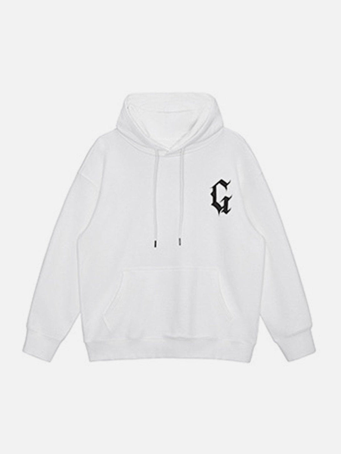 AlanBalen® - G Gothic Letter Print Hoodie AlanBalen