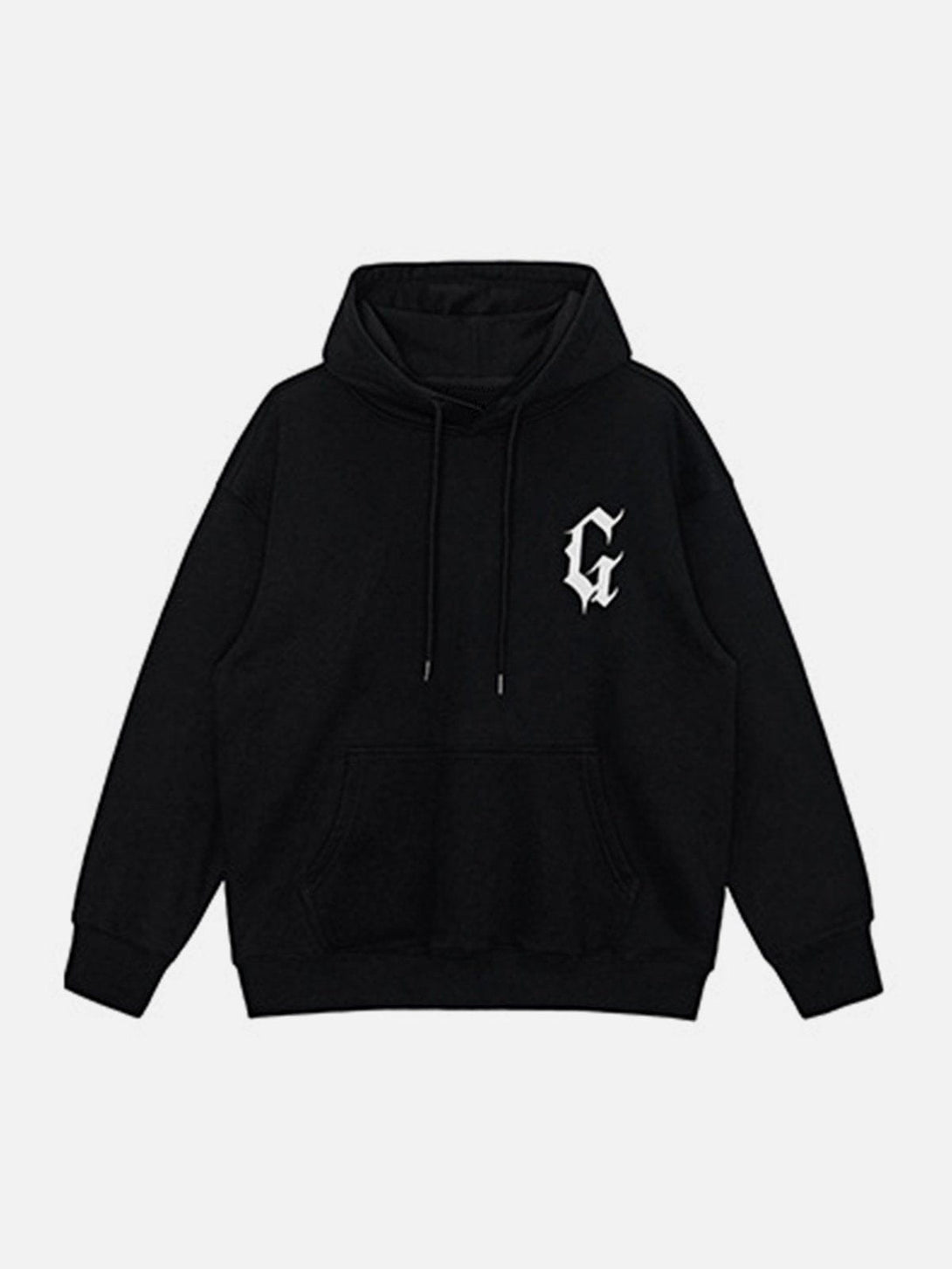 AlanBalen® - G Gothic Letter Print Hoodie AlanBalen