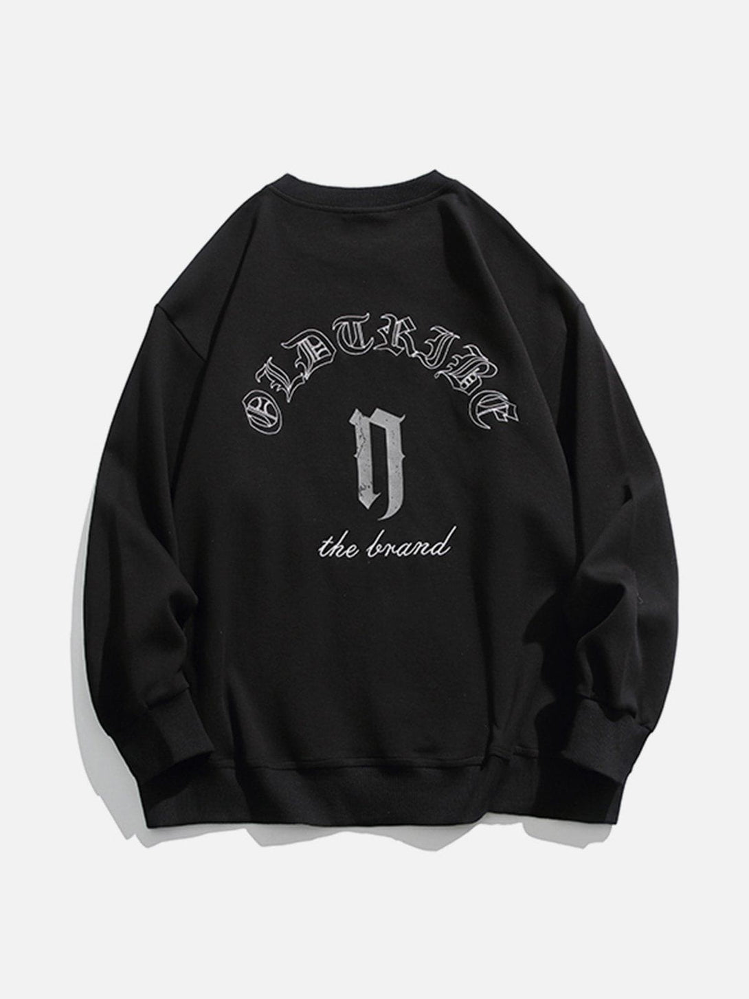 AlanBalen® - Gothic Lettering Embroidered Sweatshirt AlanBalen