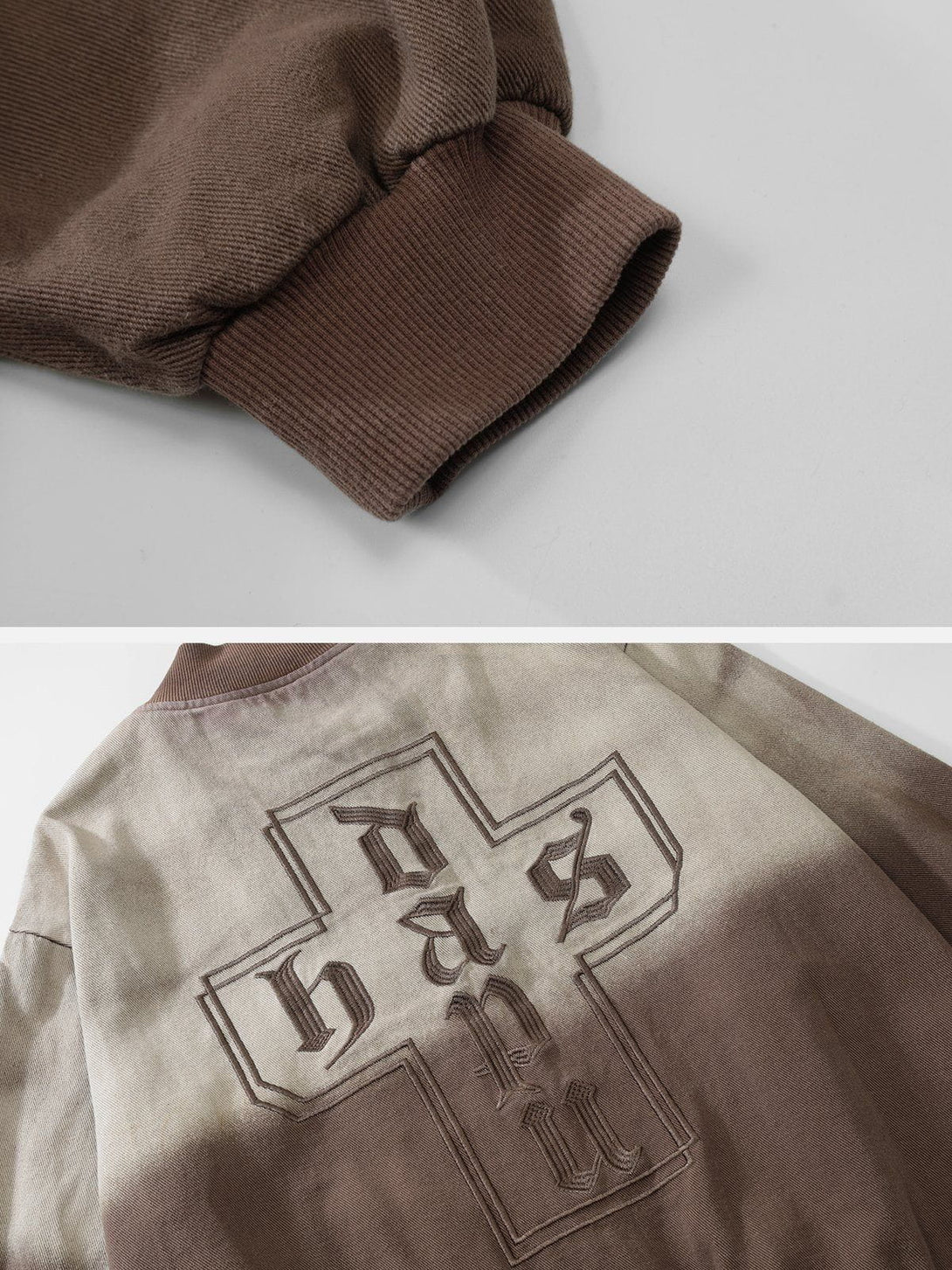 AlanBalen® - Gradient Contrast Embroidered Jacket AlanBalen